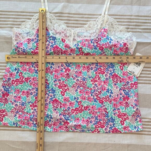 P.J. Salvage x Ramy Brook NWT | Pink Beach Floral Boutique Cami | size Large - Picture 2 of 6